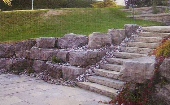 Solid Stone Steps