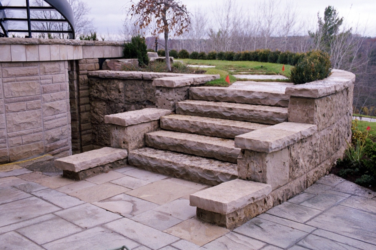 Autumn Brown Block Steps